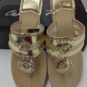 Metallic Sandals